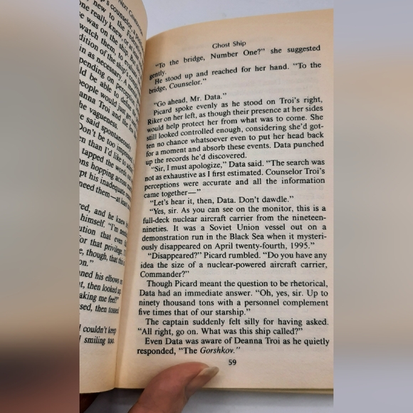 Star Trek The Next Generation: Ghost Ship # 1 by Diane Carey Paperback Novel - Picture 6 of 6